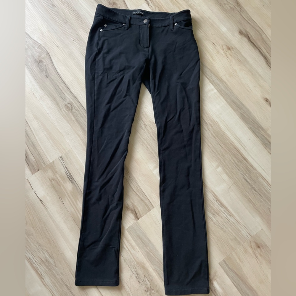 Eileen Fisher Flex Ponte Washable Black Pants 2